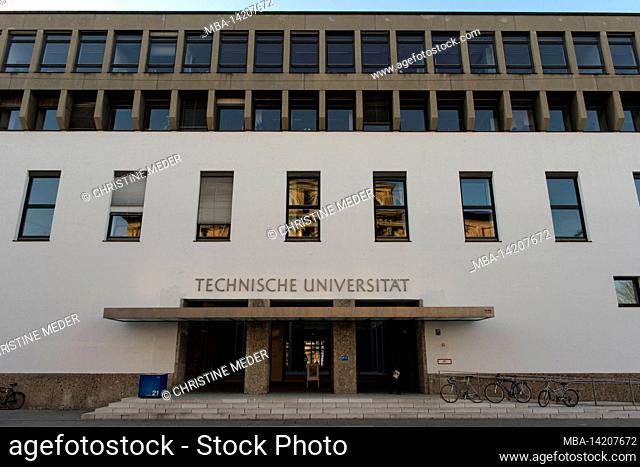 Technical University, Munich, facade, entrance