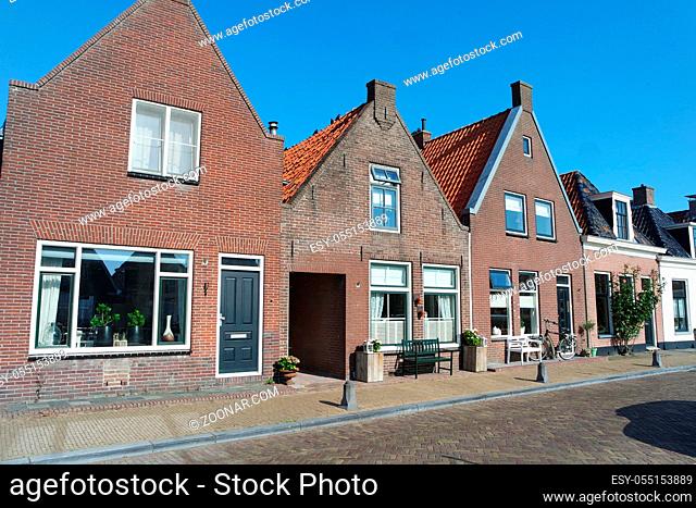 Giebelhäuser in Friesland, Niederlande