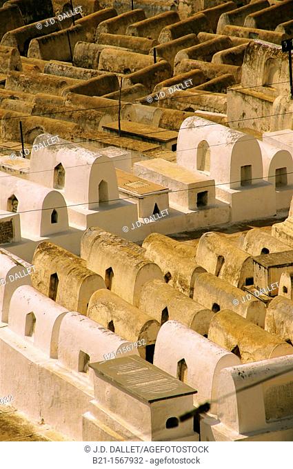 Jewish cementry in the mellah area, at Fes, Morocco