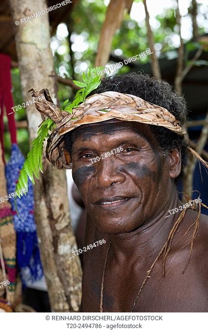 Man of Telina Island, Marovo Lagoon, Solomon Islands