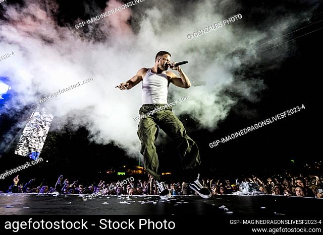 Skanderborg, Denmark. 02nd, August 2023. The American rock band Imagine Dragons performs a live concert during the Danish music festival SmukFest 2023 in...