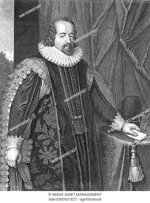 Francis Bacon 1561-1626 Viscount St Albans  English philosopher, scientist and statesman  Shown here after his appointment as Lord Chancellor 1618  In science...