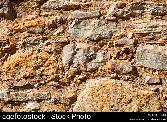Texture of old brick stone wall. Stone wall background