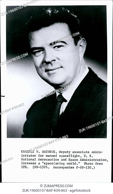 1969 - Charles W. Mathews, deputy associate administrator for manned space-flight, U.S. National Aeronautics ans Space Administration