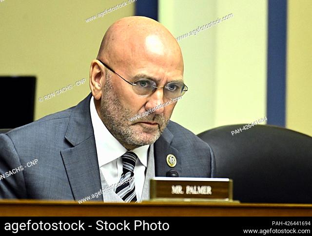 United States Representative Clay Higgins (Republican of Louisiana) questions witnesses during the hearing titled €˜The Role of Pharmacy Benefit Managers in...