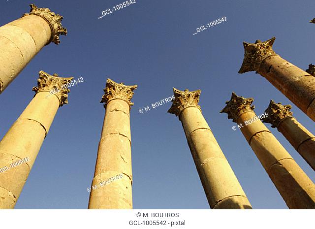Columns of the Temple of Artemis, Jerash, Jordan