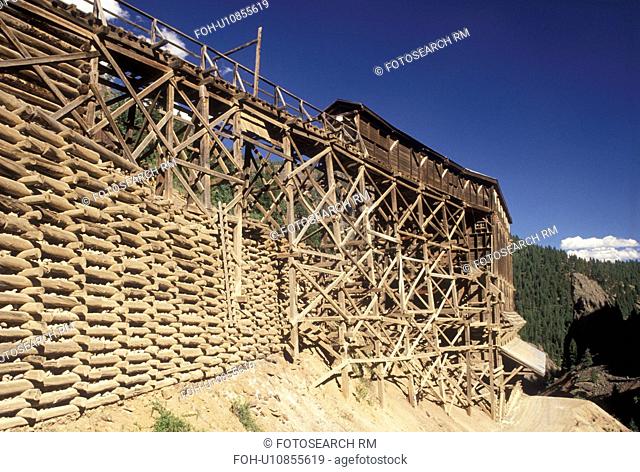 Creede, CO, Colorado, Remains of Bachelor Silver Mine near the town of Creede