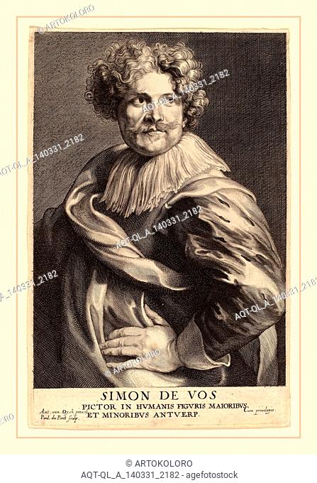 Paulus Pontius after Sir Anthony van Dyck (Flemish, 1603-1658), Simon de Vos, probably 1626-1641, engraving
