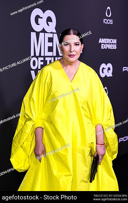30 November 2023, Berlin: Marina Abramovic, performance artist and winner of the ""Men of the Year Award"", will attend the 25th ""GQ Men of the Year Awards""