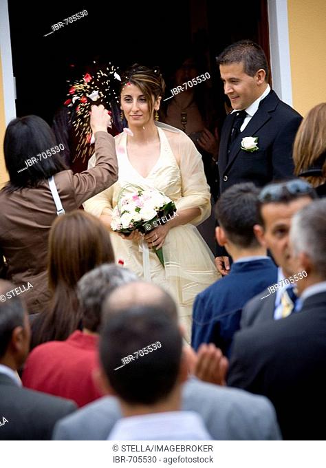 Wedding in the mountain village of Fonni, Sardinia, Italy