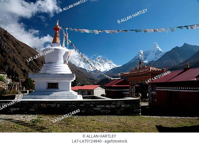 Thyangboche monastery is near the village of Phortse in the Everest National park on the route to Base camp. It was founded as a Buddhist monastery in the early...