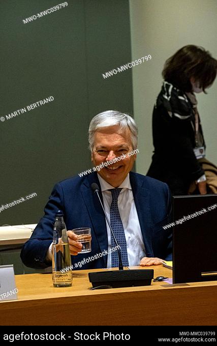 Didier Reynders, Justice Commissioner of the European Union at the EU ministers of European Affairs informal video conference, on 20 April 2021