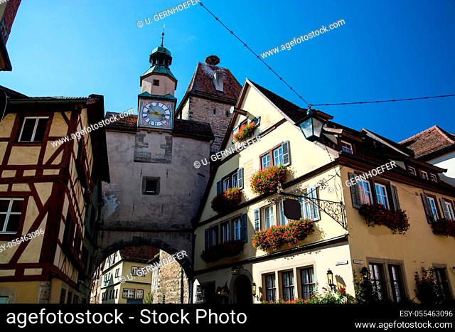 old town, medieval, rothenburg ob der tauber