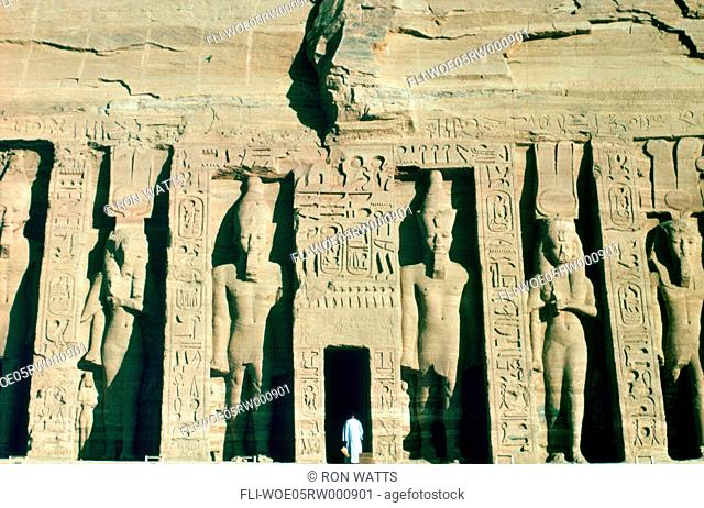 R.Watts, Abu Simbel, Temple, Detail, Egypt
