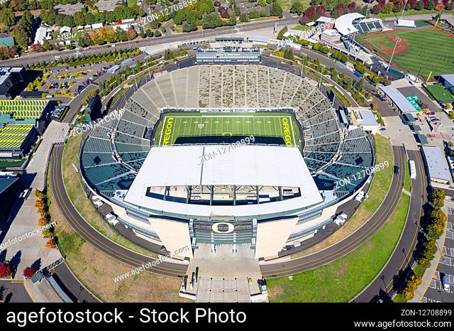 October 11, 2018 - Eugene, Oregon, USA: Autzen Stadium is an outdoor football stadium in the northwest United States, in Eugene, Oregon