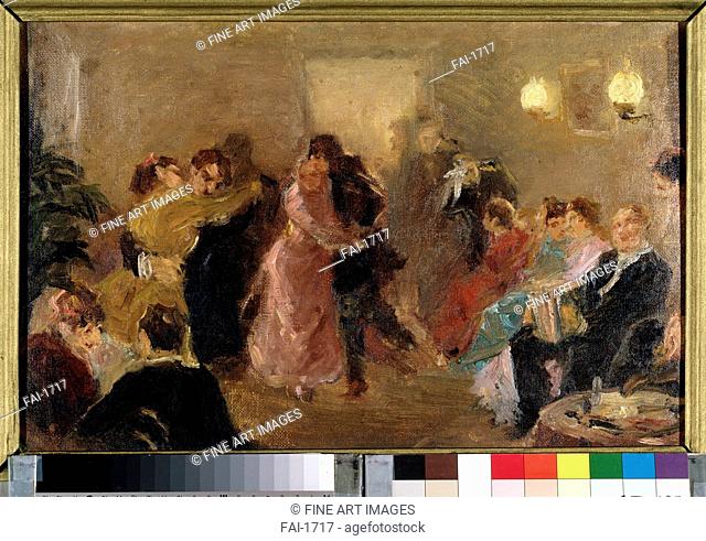 Dance party. Grabar, Igor Emmanuilovich (1871-1960). Oil on canvas. Russian Painting, End of 19th - Early 20th cen. . 1910s