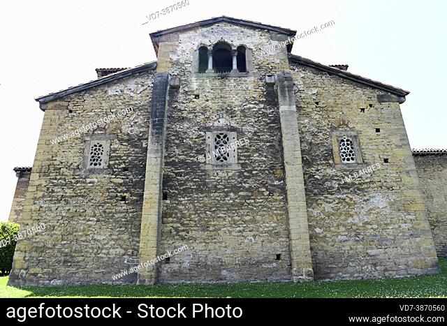 San Julian de los Prados or Santullano church (Pre-romanesque 9th century). Oviedo, Asturias, Spain