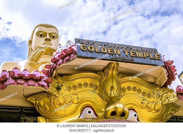 Buddhist Museum and Golden Temple, Dambulla, North Central Province, Sri Lanka, Asia