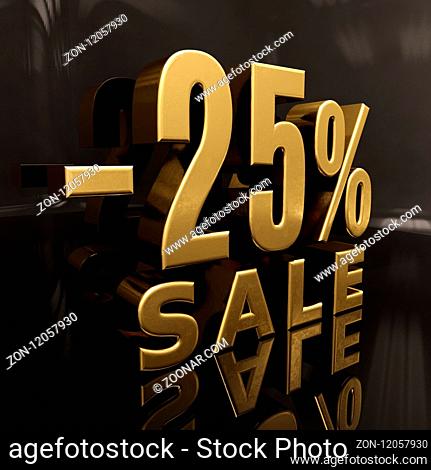 3d 25 Sale Banner or Poster Discount Template, Retail Image 25 Sale Sign, Special Offer, Money Smarts Sticker, Save On 25, Sale 25 Off, Budget-Friendly