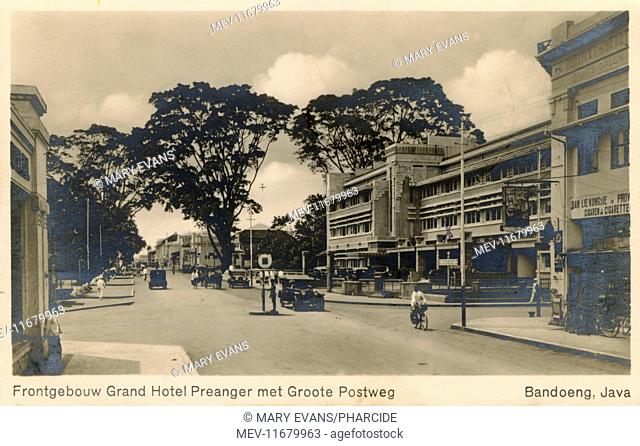 Grand Hotel Preanger, Great Post Road, Bandung, West Java, Dutch East Indies (now Indonesia). Seen here rebuilt in art deco style