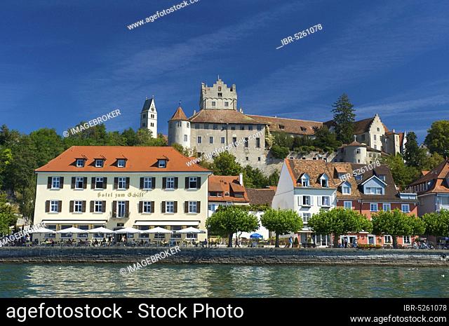Town view of Meersburg, Lake Constance, Baden-Württemberg, Germany, Europe