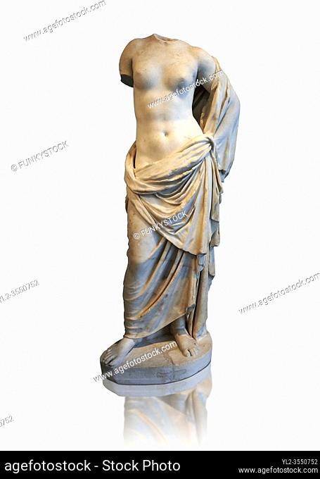 Statue of Venus Marina (Greek Goddess of love), 1st century Roma copy found near Florence. This high quality statue of Venus of Aphrodite This sculpture depicts...