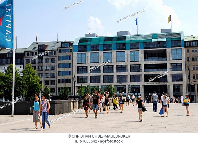 The Europa Passage mall and the Jungfernstieg in Hamburg, Germany, Europe
