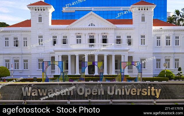 Malaysia, Penang, Georgetown, Wawasan Open University. Wawasan Open University (WOU) is an open distance learning (ODL) university based in Georgetown, Penang
