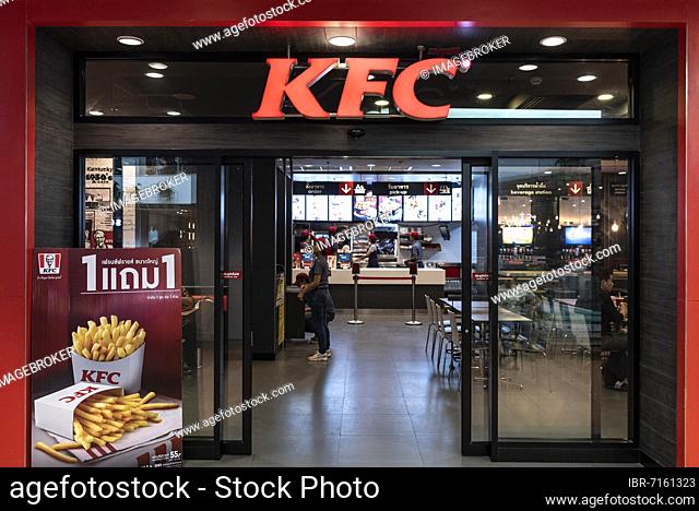 Entrance and Logo KFC Kentucky Fried Chicken