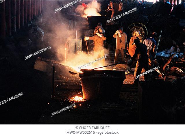 Workers at a shipbreaking yard in Chittagong 2004 Though shipbreaking-yards meet almost 80 of the scrap iron required for the domestic steel industry and also...