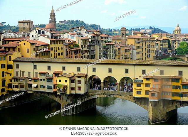 Ponte Vecchio Bridge Florence Italy IT Renaissance EU Europe Tuscany