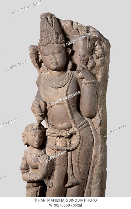 Vishnu Paricharak Purusha 11th century Kalchuri period Vaishnav cult , found at district Jabalpur , Madhya Pradesh , India