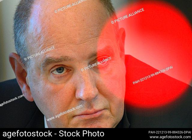 13 December 2022, Saxony-Anhalt, Burg (bei Magdeburg): Wolfgang Reichel, Head of the Department of Corrections at the Ministry of Justice and Consumer...