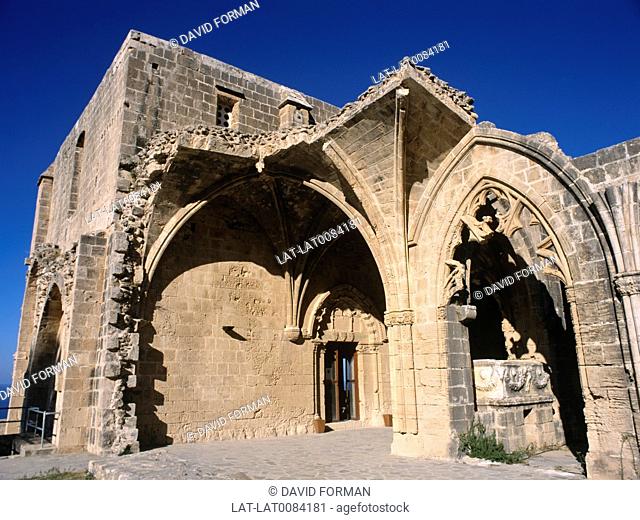 The historic 12th century monastery just outside Kyrenia is a fine example of Gothic architecture of the Lusignan period