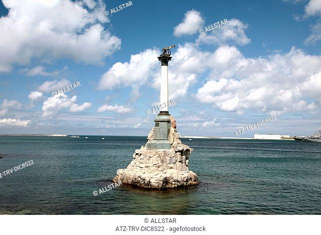 THE MONUMENT TO THE SCUTTLED OR SUNKEN SHIPS & SEA FORTRESS; SEVASTOPOL, CRIMEA, UKRAINE; 28/04/2008