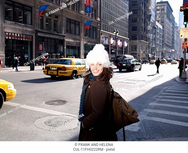 Woman in New York street