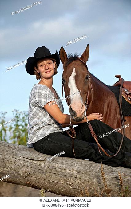 Woman with a Quarter Horse