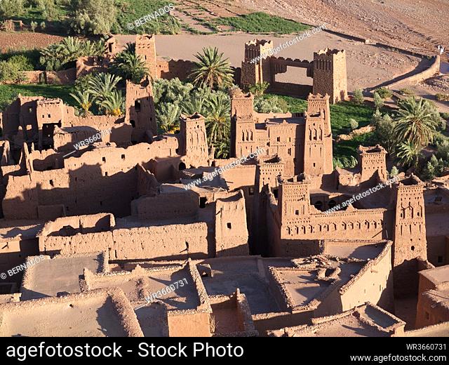 Morocco, Ait Benhaddou, View of historic film set
