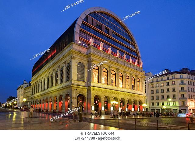 Opera of Lyon redesigned by architect Jean Nouvel 1985 til 1993, Lyon, Rhone Alps, France