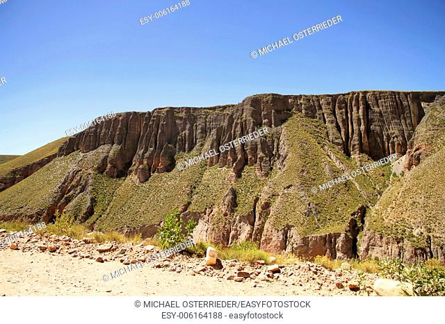 Landscape in the heights of Jujuy, Argentina, South america