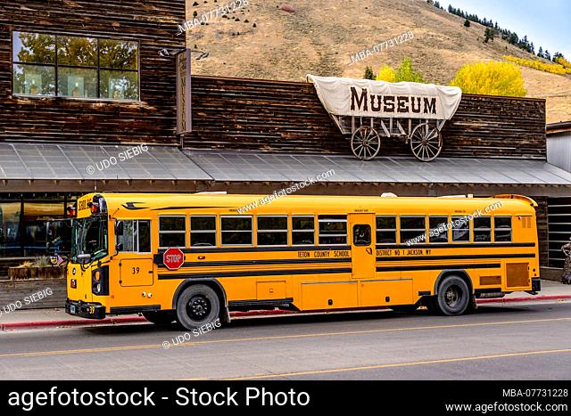 The USA, Wyoming, Jackson Hole, Jackson, Broadway, Jackson Hole museum
