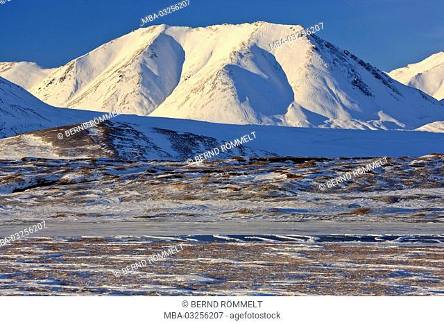 North America, the USA, Alaska, North Alaska, James Dalton Highway, North Slope, winter scenery, Brooks Range
