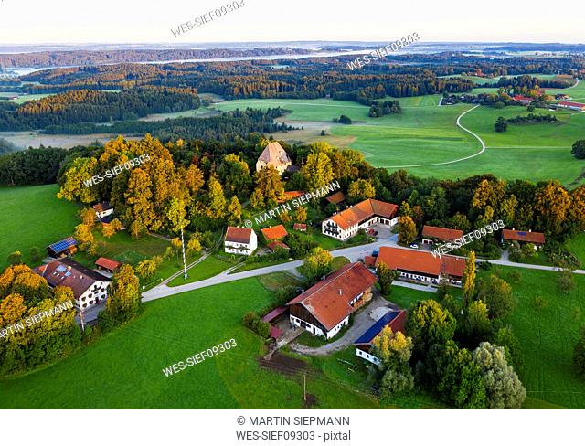 Germany, Bavaria, Upper Bavaria, Toelzer Land, Harmating, View of Harmating castle
