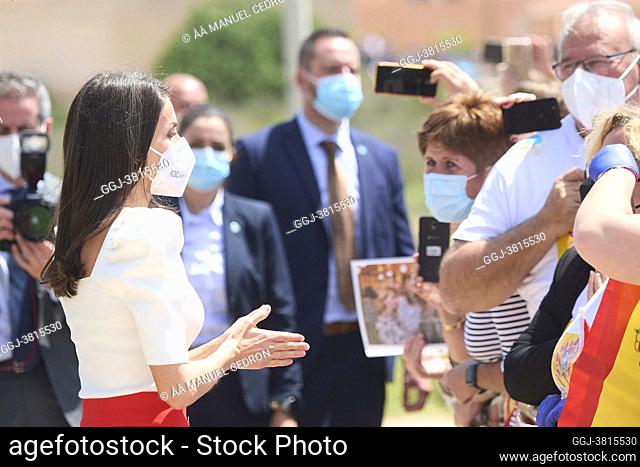 Queen Letizia of Spain attends 6th Educational Congress on Rare Disease at CPEIBas Guadalentin on April 30, 2021 in Totana, Spain