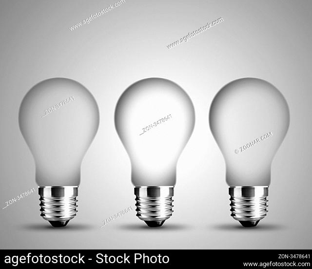 empty light bulbs , light bulb conceptual Image