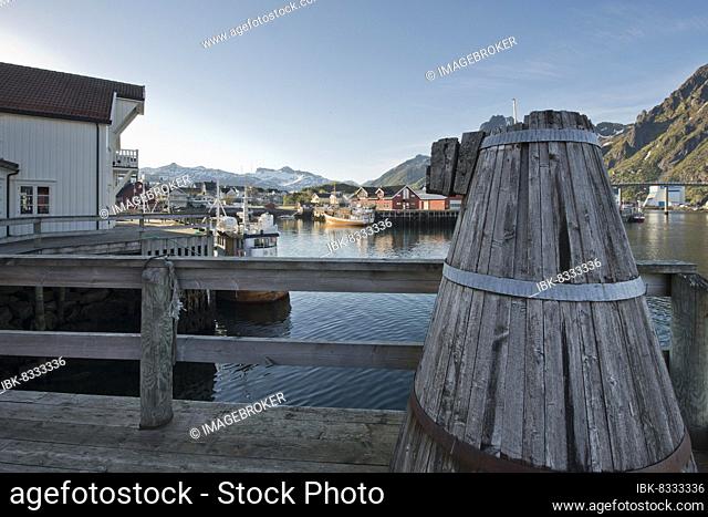 Old town area, Svolvaer, Lofoten, Norway, Europe