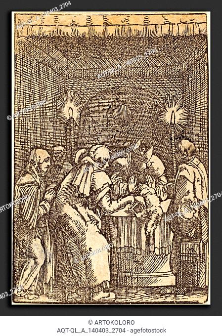 Albrecht Altdorfer (German, 1480 or before - 1538), Joachim's Offering Refused, c. 1513, woodcut