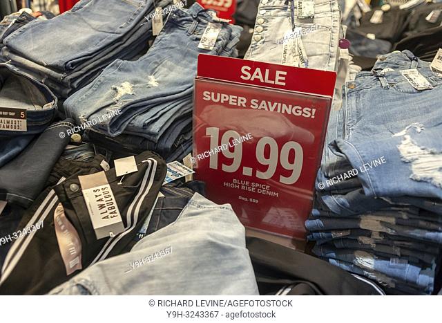 Super Savings Sale at the JCPenney store in New York on Thanksgiving Day, Thursday, November 22, 2018. JCPenney opened at 2PM to accommodate the bargain hunters