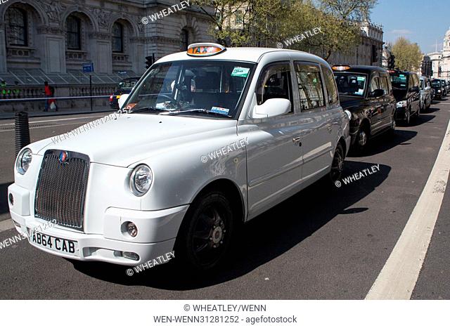The United Cabbies Group, in conjunction with the LTDA and the RMT London Taxi Branch, hold a Drive-In Demonstration at Whitehall