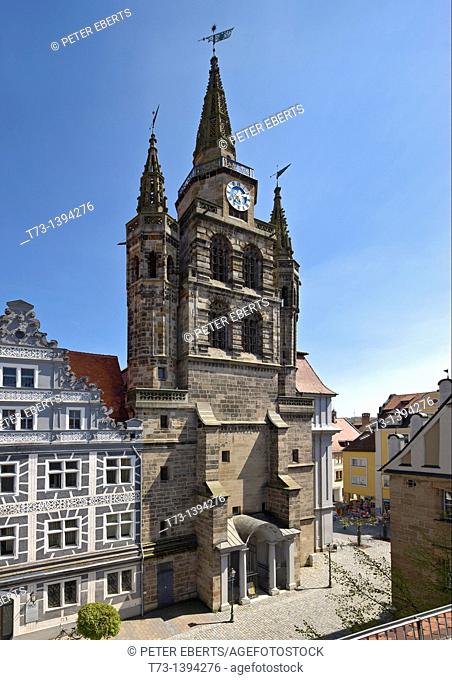 Fassade von St. Gumbertus, Ansbach, Germany